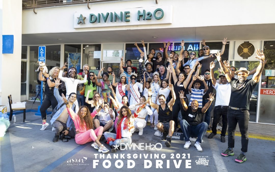 A Divine H2o’s Thanksgiving Food Drive 2021 with KTM – Hollywood & Skidrow