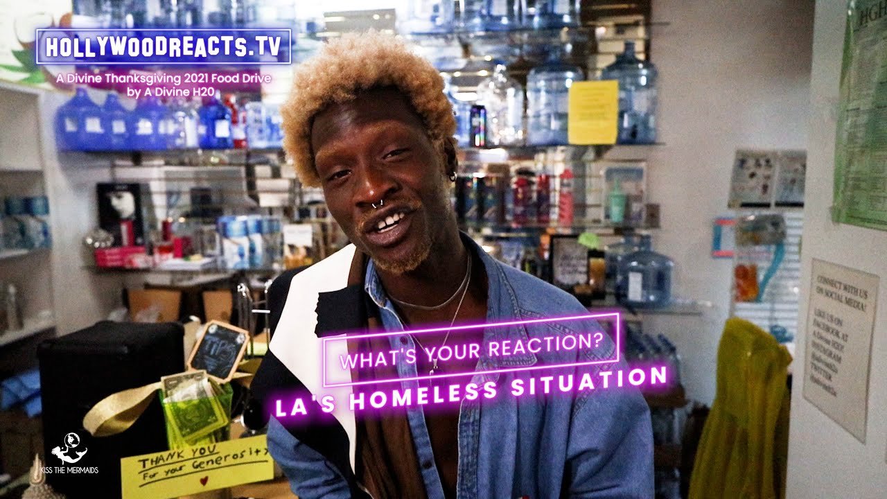 Video: Model Adonis Bosso Reacts To The Homeless Situation In LA – Hollywood Reacts – Divine Project