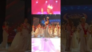Majestic Moments: Zaina Ali's Elegant Walk with the Crown at Ms. Europe Global
