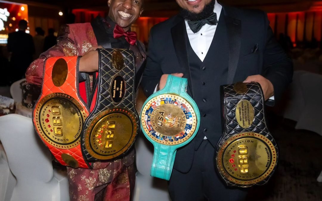 Instagram: Flexin’ with the champ, @dreamronjohn, and his bling-tastic championship belts! …