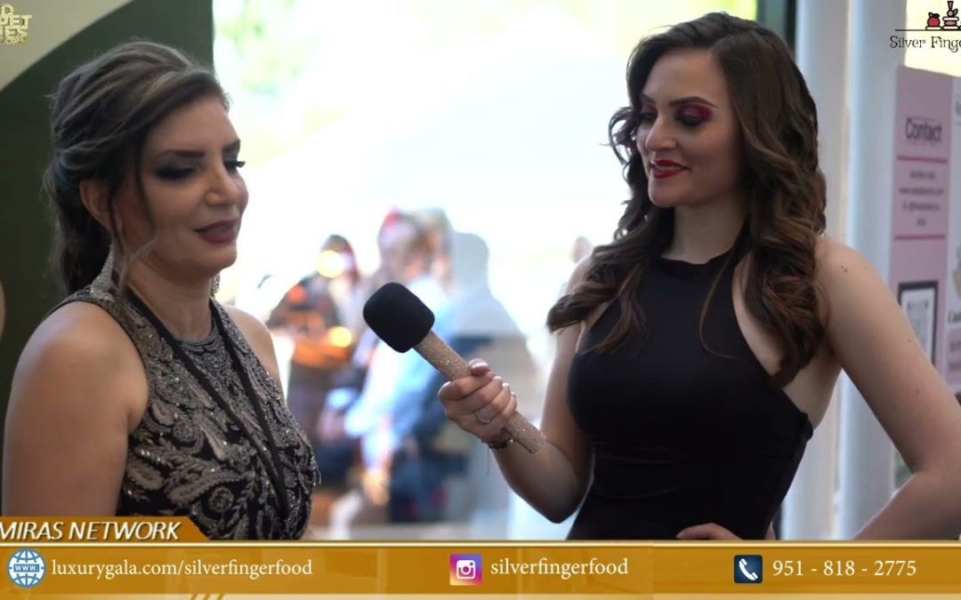 Luxury Gala 2024 - Halle-Anne Burke interviewed Simin Razavi owner of the silver finger food