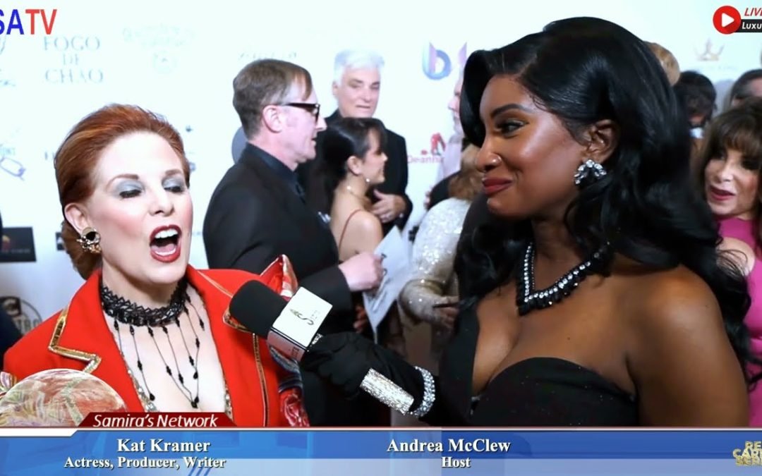 Video: Luxury Gala 2024- Interview with Kat Kramer on the red-carpet by Andrea   & getting award on stage