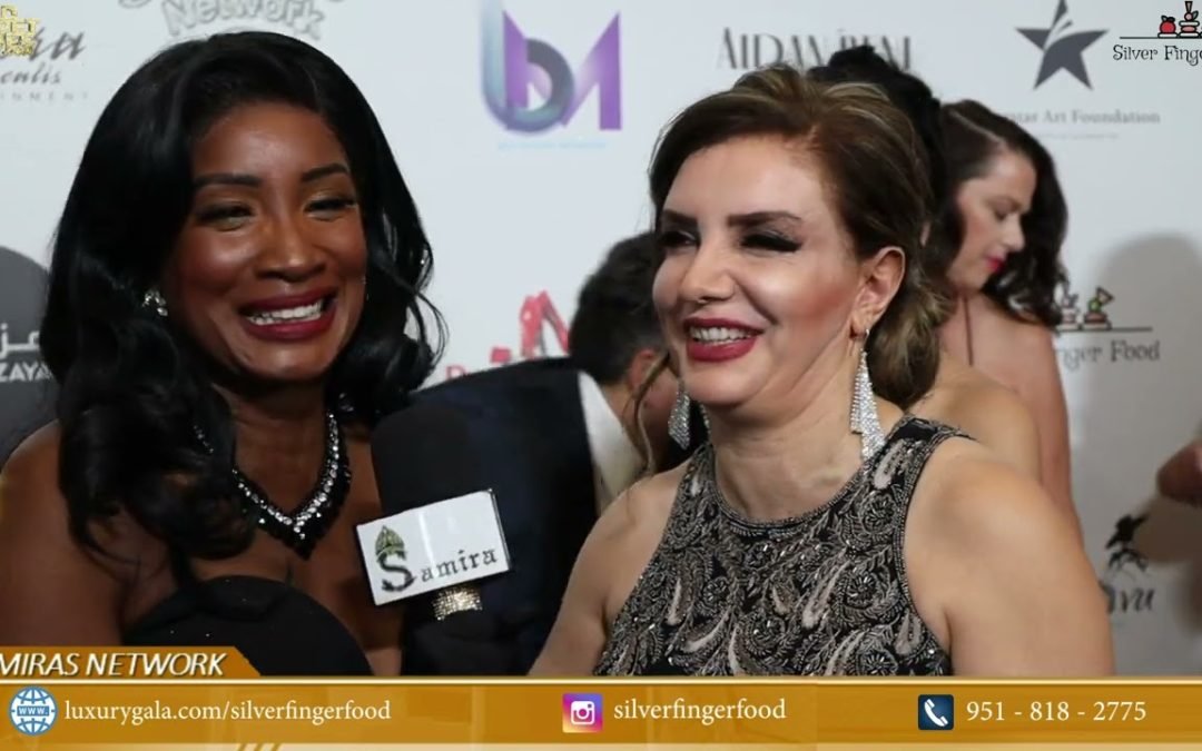 Luxury Gala  2024 - Silver Finger Food owner interviewed by  Andrea Mcclew