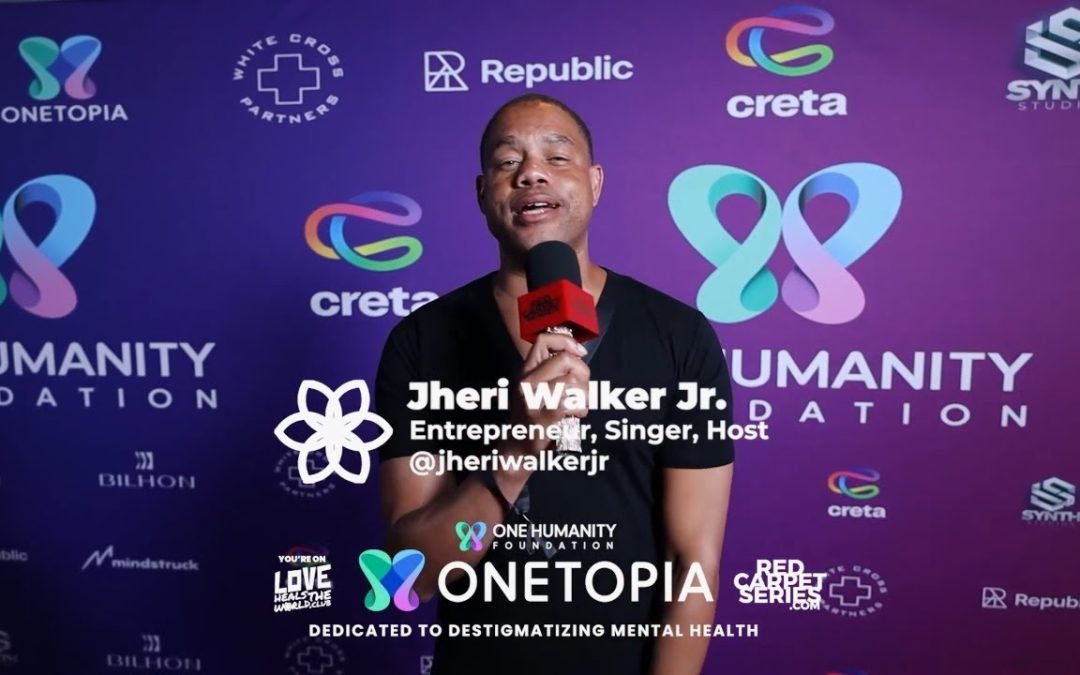 Talking Mental Wellness with Jheri Walker Jr. at One Night for One Humanity in Bel Air