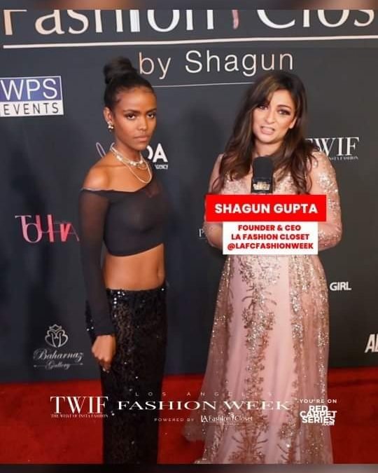 Had fun at LA Fashion Week stepping onto the red carpet with the visionary power...