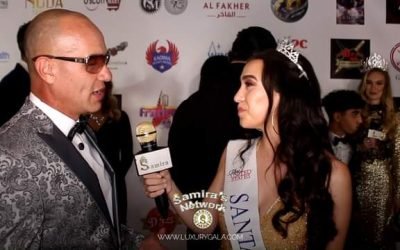 Javier Cazares with Amanda Brooke Ford on the red carpet at the Luxury Gala by S…