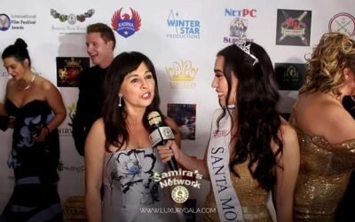 Maddalena Ischaiale with Amanda Brooke Ford on the red carpet at the Luxury Gala…