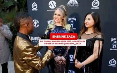 Miss Global Ambassador 2022, Singer & Fashion Designer Sherine Zaza @sherine…