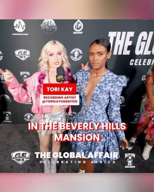 Pop star Tori Kay lit up The Global Affair in Beverly Hills in silver and bright...