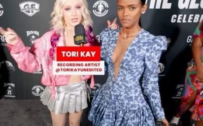 Tori Kay @torikayunedited sure knows how to rock the grey carpet!  Sporting that…
