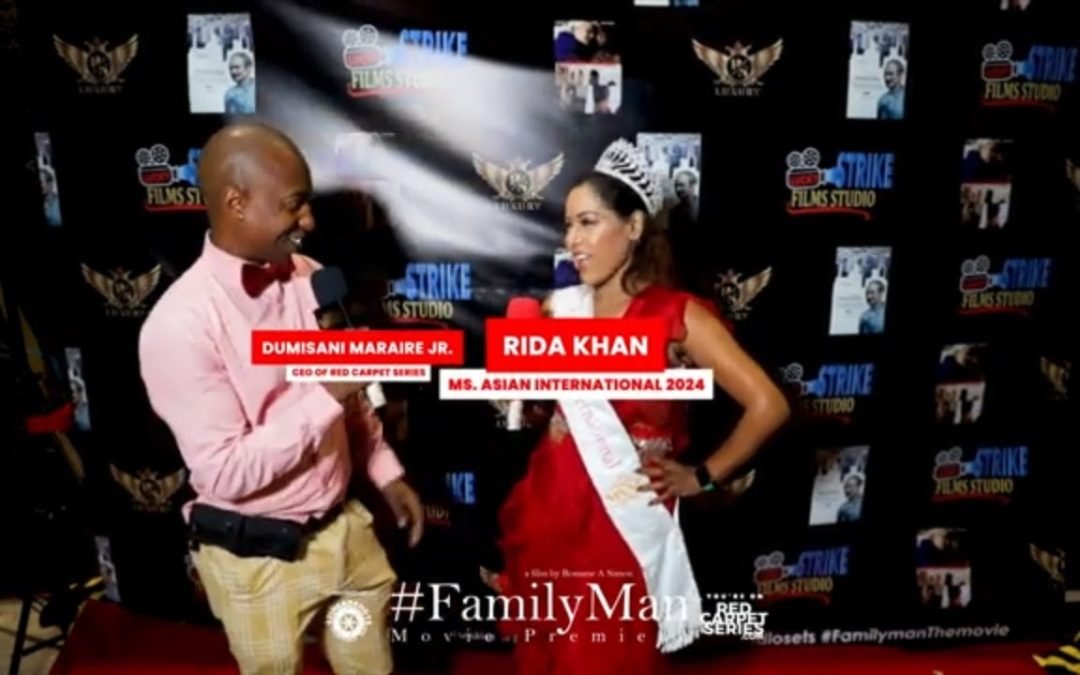 Rida Khan Shines as Ms. Asian International at the Family Man Movie Premiere 👑💫