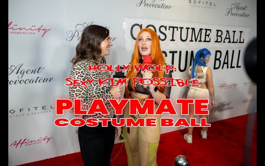 Holly Wolf Channels Kim Possible at the Playmate Costume Ball in Beverly Hills!