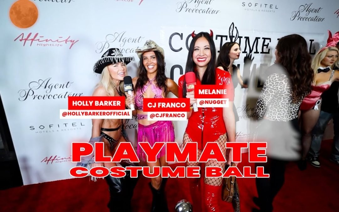 Models & Influencers CJ Franco, Holly Barker, & Melanie Light Up the Playmate Costume Ball!