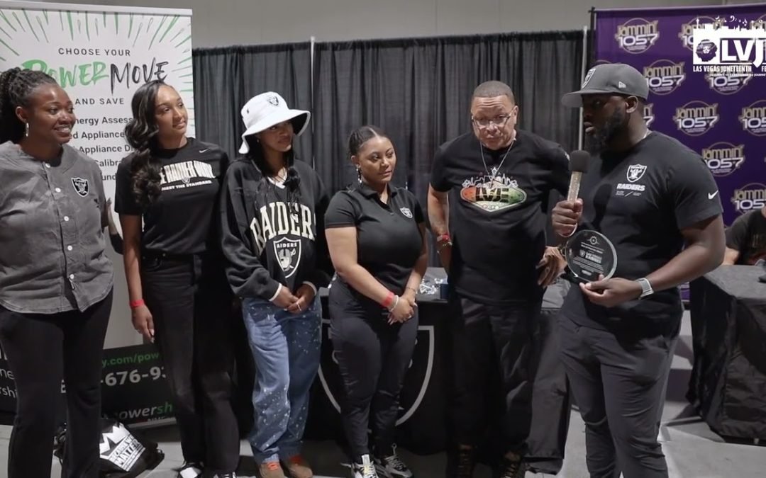 Video: The Las Vegas Raiders Receive Their Sponsorship Award at the 2024 Las Vegas Juneteenth Festival