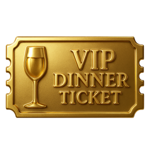 Early Bird VIP Tickets - 1 Dinner Tick